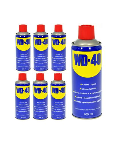 WD40 Sbloccante lubrificante 2 bombolette spray 400ml con OMAGGIO